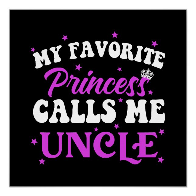 Poster Ma Princesse Préférée M'appelle Oncle (Devant)