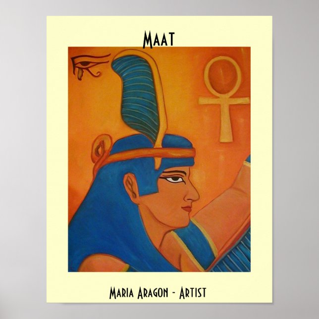 POSTER MAAT - DÉESSE ÉGYPTIENNE (Devant)
