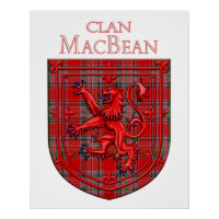 MacBean Tartan Scottish Plaid Lion Rampant