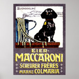 Poster Maccaroni 1910
