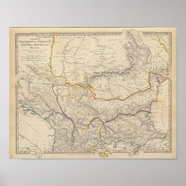 Poster Macédoine ancienne, Thracie, Illyrie (Devant)