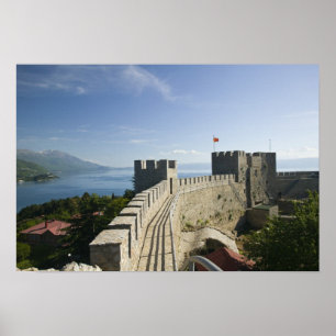 Poster MACEDONIA, Ohrid. Car Samoil's Castle - Castle
