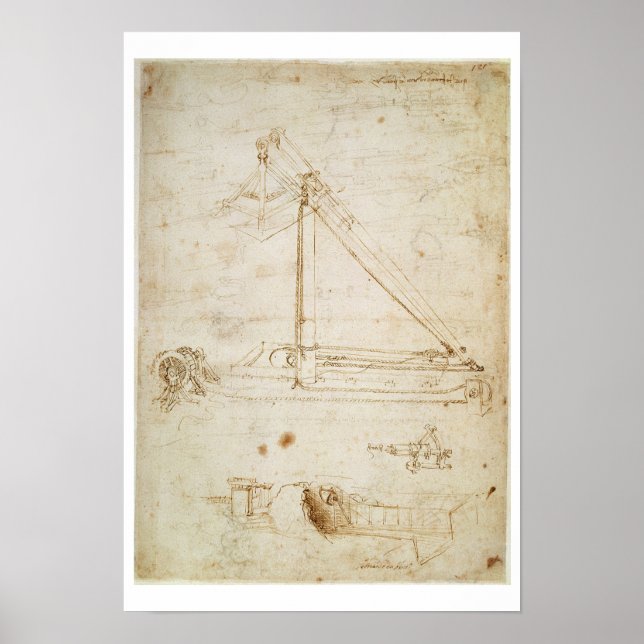 Poster Machine de guerre (crayon sur papier) (Devant)