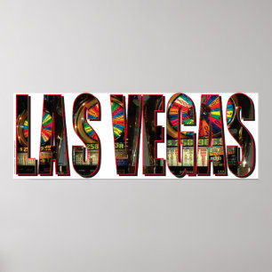 Poster Machines à sous de Las Vegas