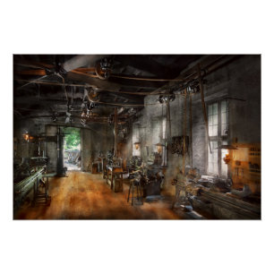 Poster Machiniste - le constructeur de moulins