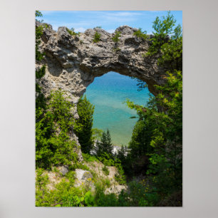Poster Mackinacs Arch Rock