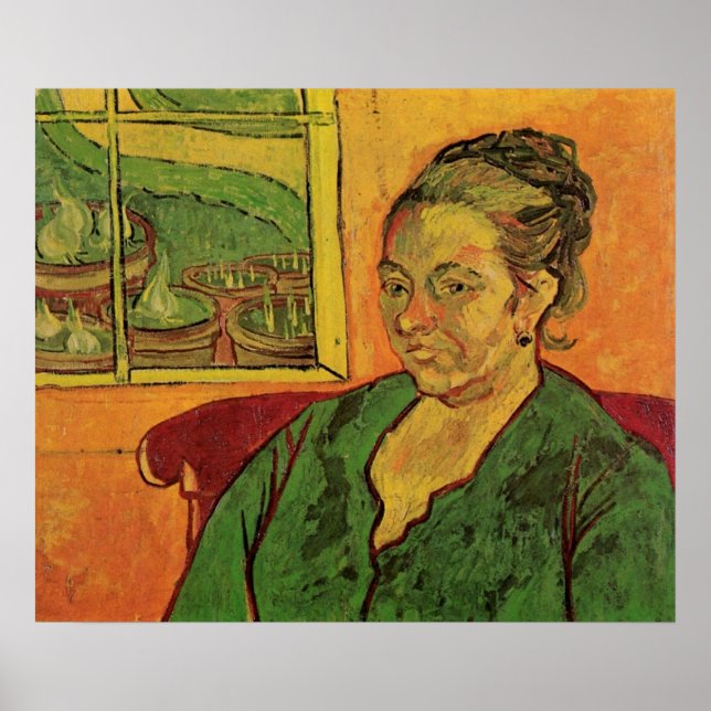 Poster Madame Augustine Roulin par Vincent van Gogh (Devant)