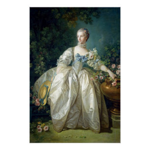 Poster Madame Bergeret 1766 par Francois Boucher peinture