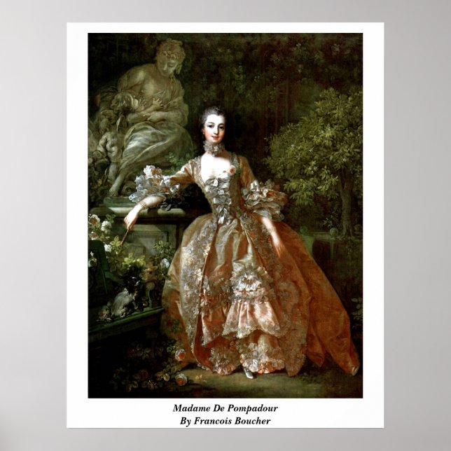 Poster Madame De Pompadour By Francois Boucher (Devant)