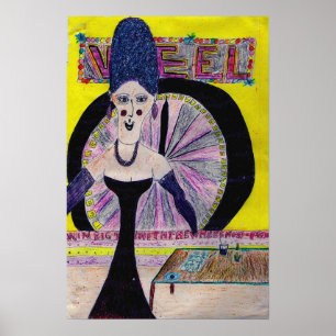 Poster Madame de roue
