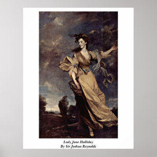 Poster Madame Jane Halliday By monsieur Joshua Reynolds
