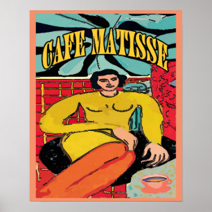 Poster Madame Matisse au café Matisse