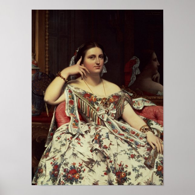 Poster Madame Moitessier, 1856 (Devant)