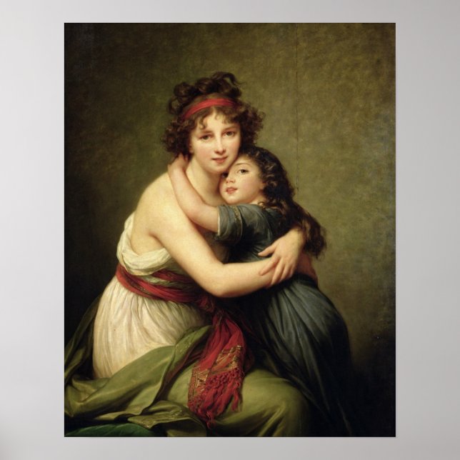 Poster Madame Vigee-Lebrun and her Daughter (Devant)