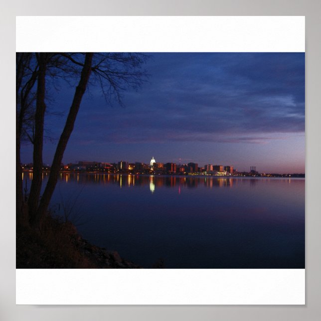 Poster Madison, Wisconsin Skyline (Devant)