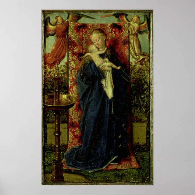 Poster Madonna à la Fontaine, 1439 (Devant)
