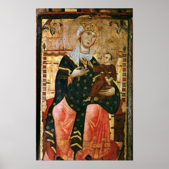 Poster Madonna and Child, c.1260 (Devant)