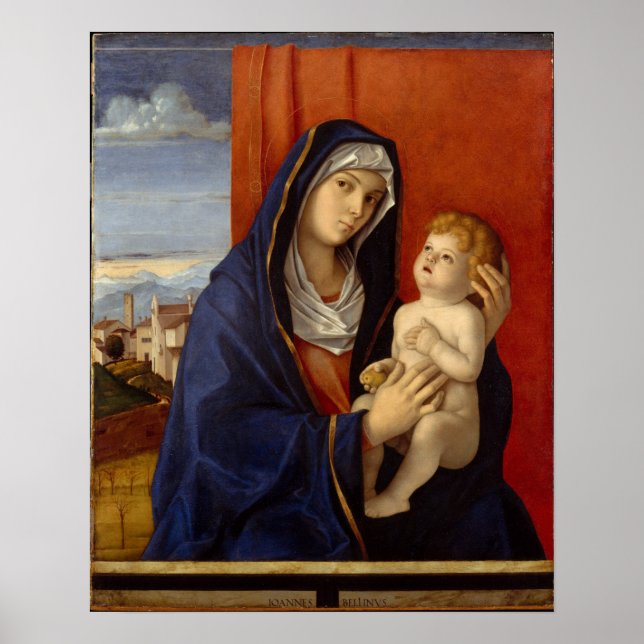 Poster Madonna and Child, environ 1485 (Devant)