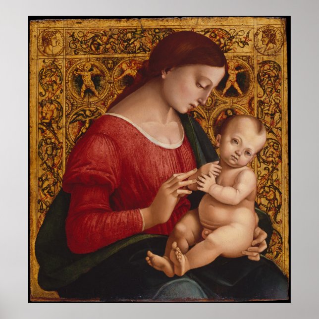 Poster Madonna and Child, environ 1505-07 (Devant)