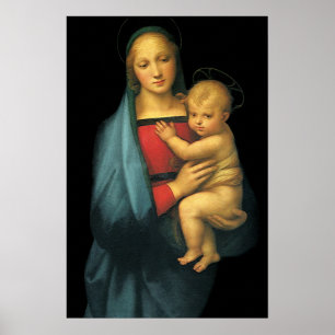 Poster Madonna And Child, Madonna del Granduca par Raphae