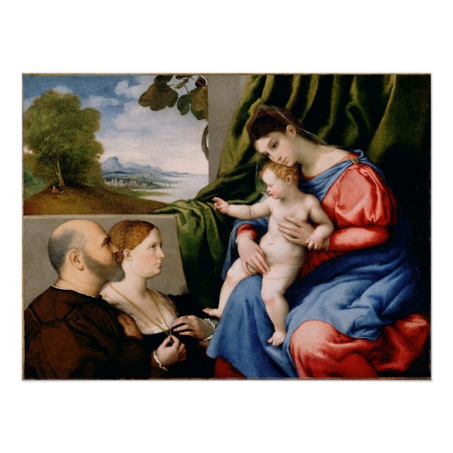 Poster Madonna and Child with the Infant Saint John (Devant)