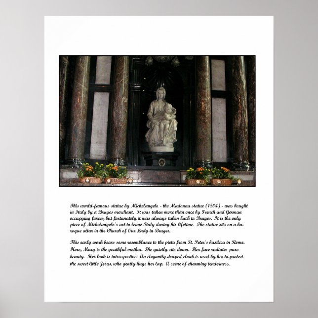 Poster Madonna & Child de Michel-Ange (Devant)