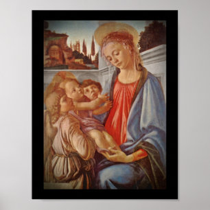Poster Madonna Christ Enfant et Anges