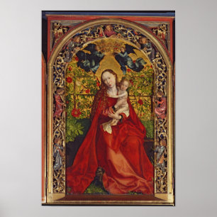 Poster Madonna de la tonnelle de rose, 1473