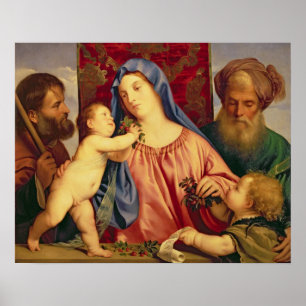 Poster Madonna des cerises avec Joseph