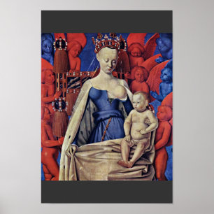 Poster Madonna Et Enfant [Vierge Avec Enfant Et Anges] (