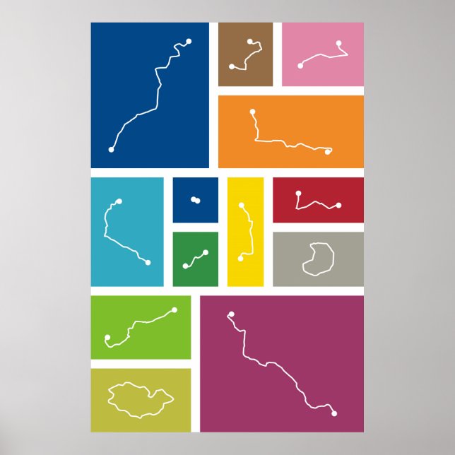 Poster Madrid - Palettes de transit (Devant)