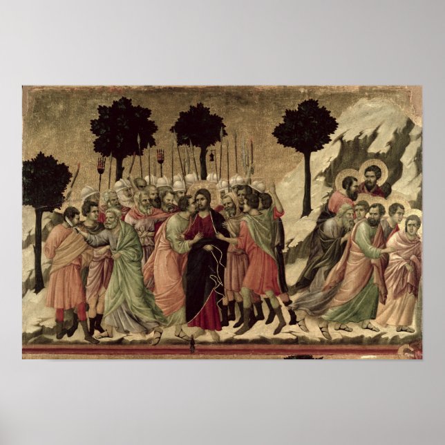 Poster Maesta : Trahison du Christ, 1308-11 (Devant)