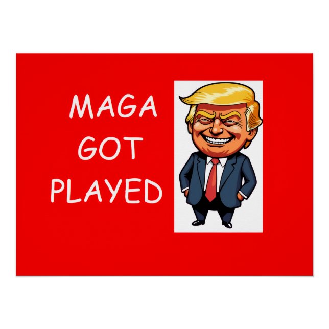Poster MAGA s'est fait avoir (Devant)