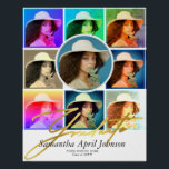 Poster Magazine Pop Art Retro Diptych Graduation Photo<br><div class="desc">Si vous aimez le pop art d'Andy Warhol des années 60, vous aimerez cette invitation de remise de diplômes. Choisissez ce Magazine Pop Art Retro Diptych Graduation Photo Invitation à annoncer votre diplôme et invitation vos proches à une célébration joyeuse. Il suffit de télécharger votre image, et l'application Zazzle crée...</div>