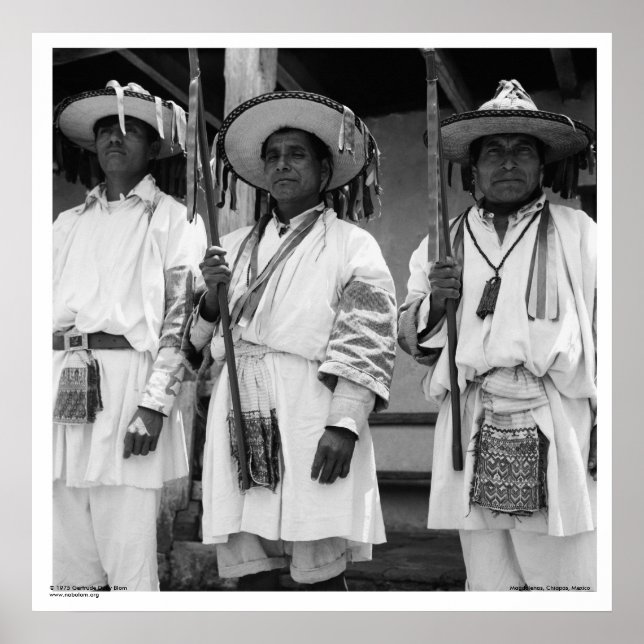 Poster Magdalenas, Chiapas, Mexique (Devant)