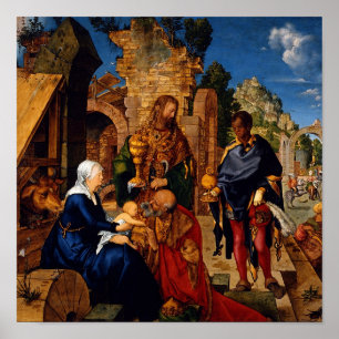 Poster Magi Adoration Baby Jesus