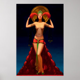 Poster Magic Lady Pulp Pin Up