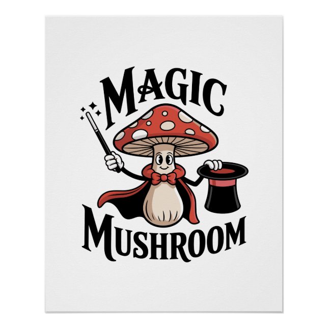 Poster Magic Mushroom Magician (Devant)