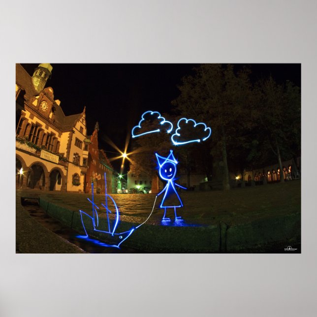 Poster Magie de la boulangerie de nuit (Devant)