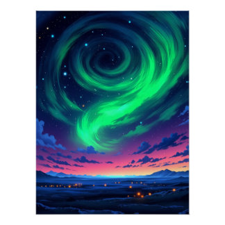 Poster Magie Northern Lights