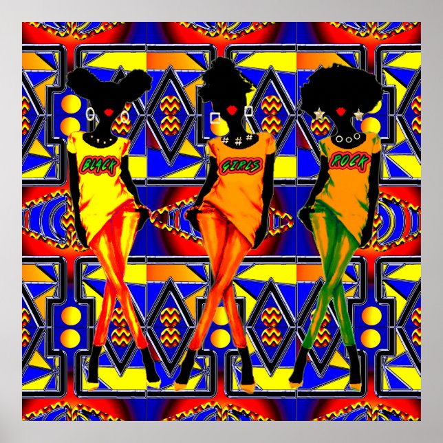 Poster magique Black Girls (Devant)