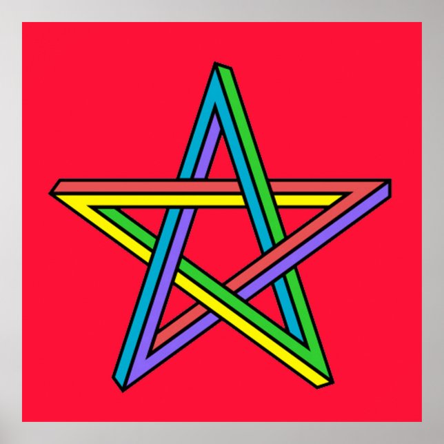 Poster Magique Pentacle (Devant)