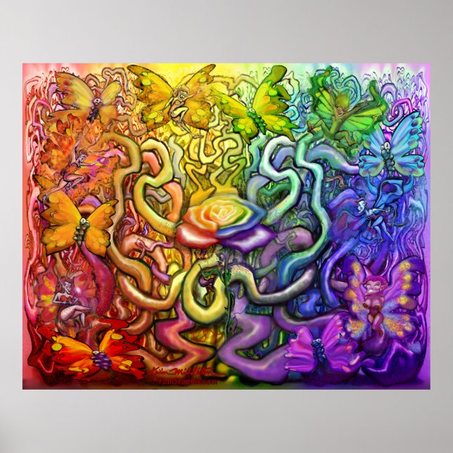 Poster magique Rainbow Pixies (Devant)