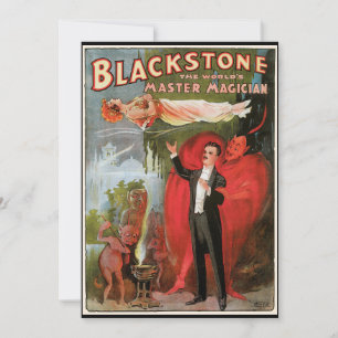 Poster magique vintage, Grand Magicien Blackstone