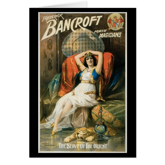 Poster magique vintage, Magicien Frederick Bancrof (Devant)