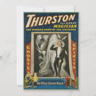 Poster Magique vintage, Thurston, Le Grand Magicie