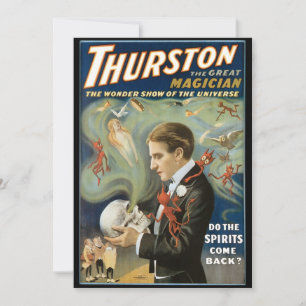 Poster Magique vintage, Thurston, Le Grand Magicie