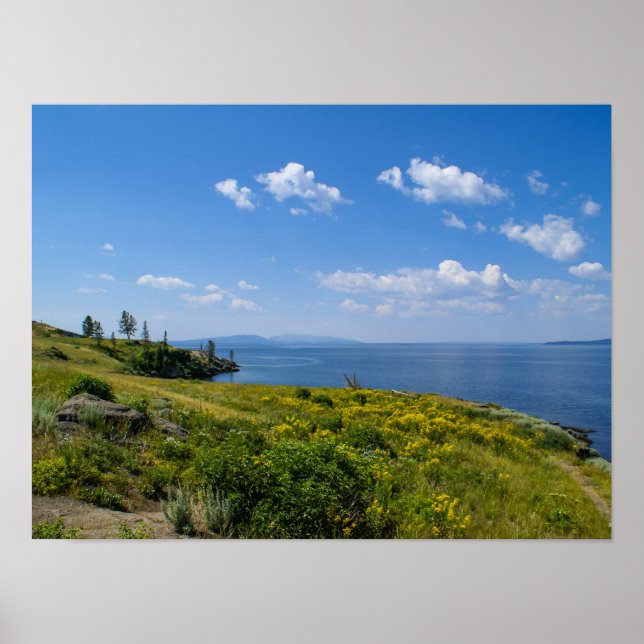 Poster Magnifique lac Yellowstone (Devant)