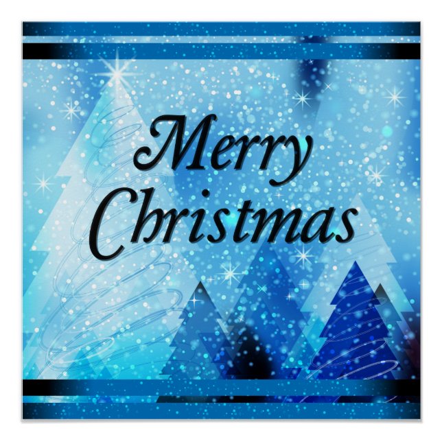 Poster Magnifique Noël blanc (Devant)