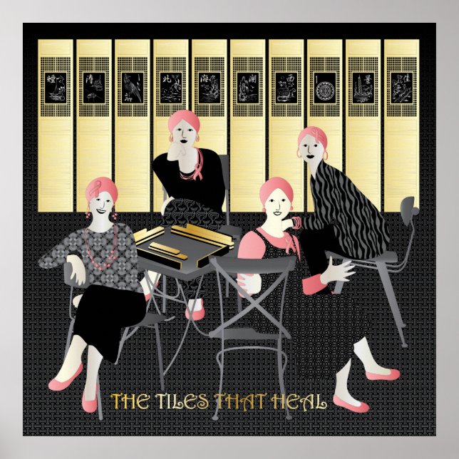 Poster Mah Jongg Les Carreaux Qui Guérissent (Devant)